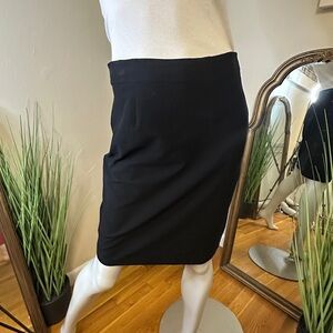 EILEEN FISHER Classic Black Mini Skirt XS Work Business Casual Party Pull On